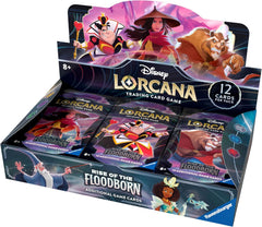 Ravensburger Disney Lorcana TCG: Rise of the Floodborn Booster Pack Display | 24 Packs with 12 Trading Cards Each | Ideal for Collectors & Disney Fans | Suitable for Ages 8+