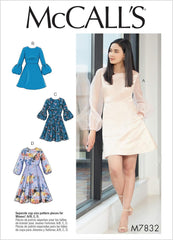 McCall's Patterns McCall's Women's Puff and Bell Sleeve Dress Sewing Patterns, Sizes 6-14
