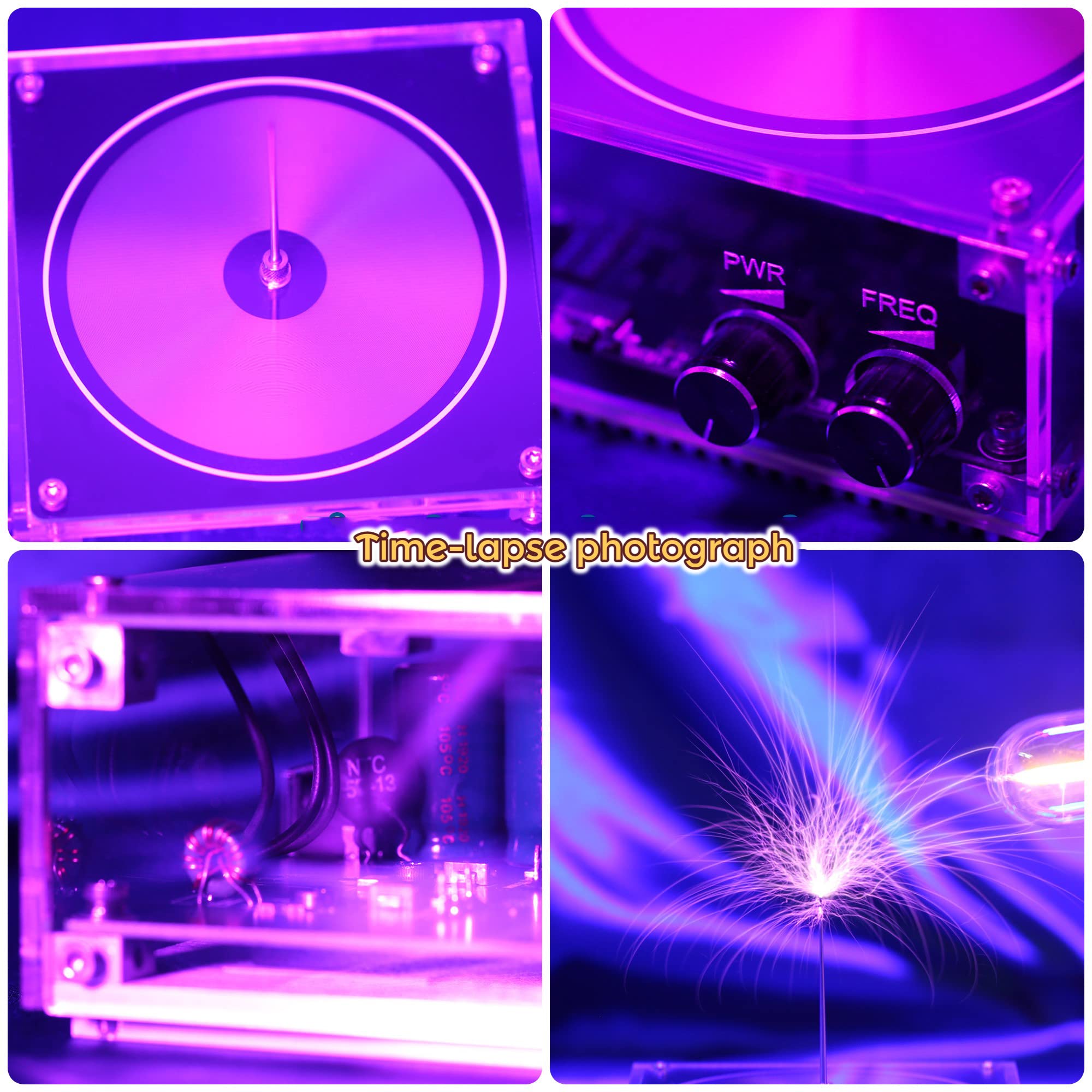 Joytech Bluetooth Music Tesla Coil Arc Plasma Altavoz de transmisión inalámbrica Experimento de computadora Juguete Modelo SSTC SS02