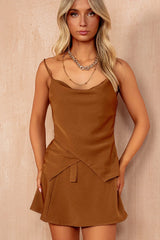 Carolina Camel Cowl Neck Cami Top