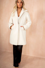 Wendy Cream Wool Longline Coat