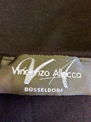VINCENZO ALLOCCA BLACK & MULTI COLOURED LION PRINT TOP ONE SIZE : PLUS