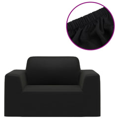 Sofaovertrekk polyester svart