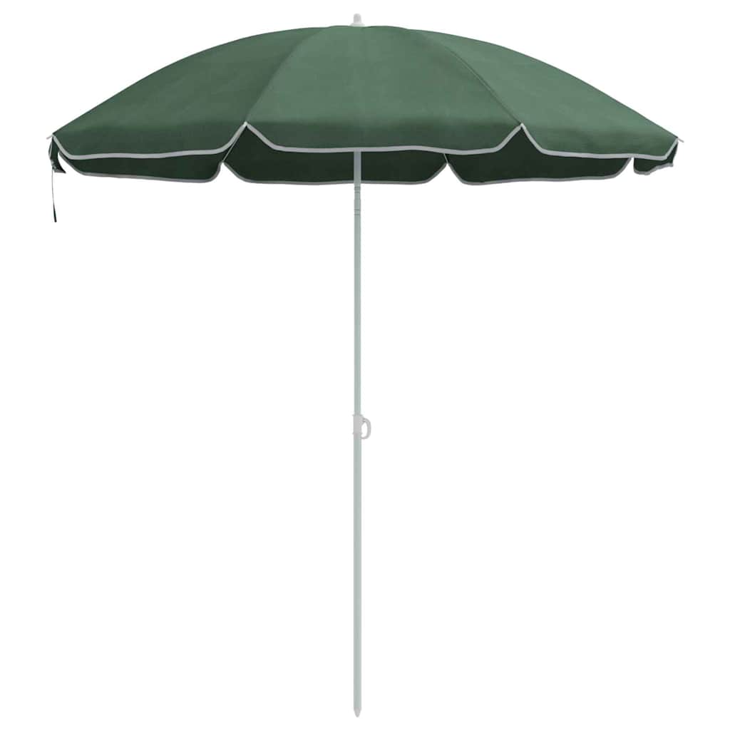 Parasol rond réglable extérieur chic jardin 161 x 161 x 193 cm en polyester vert 02_0056699