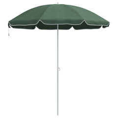 Parasol rond réglable extérieur chic jardin 161 x 161 x 193 cm en polyester vert 02_0056699