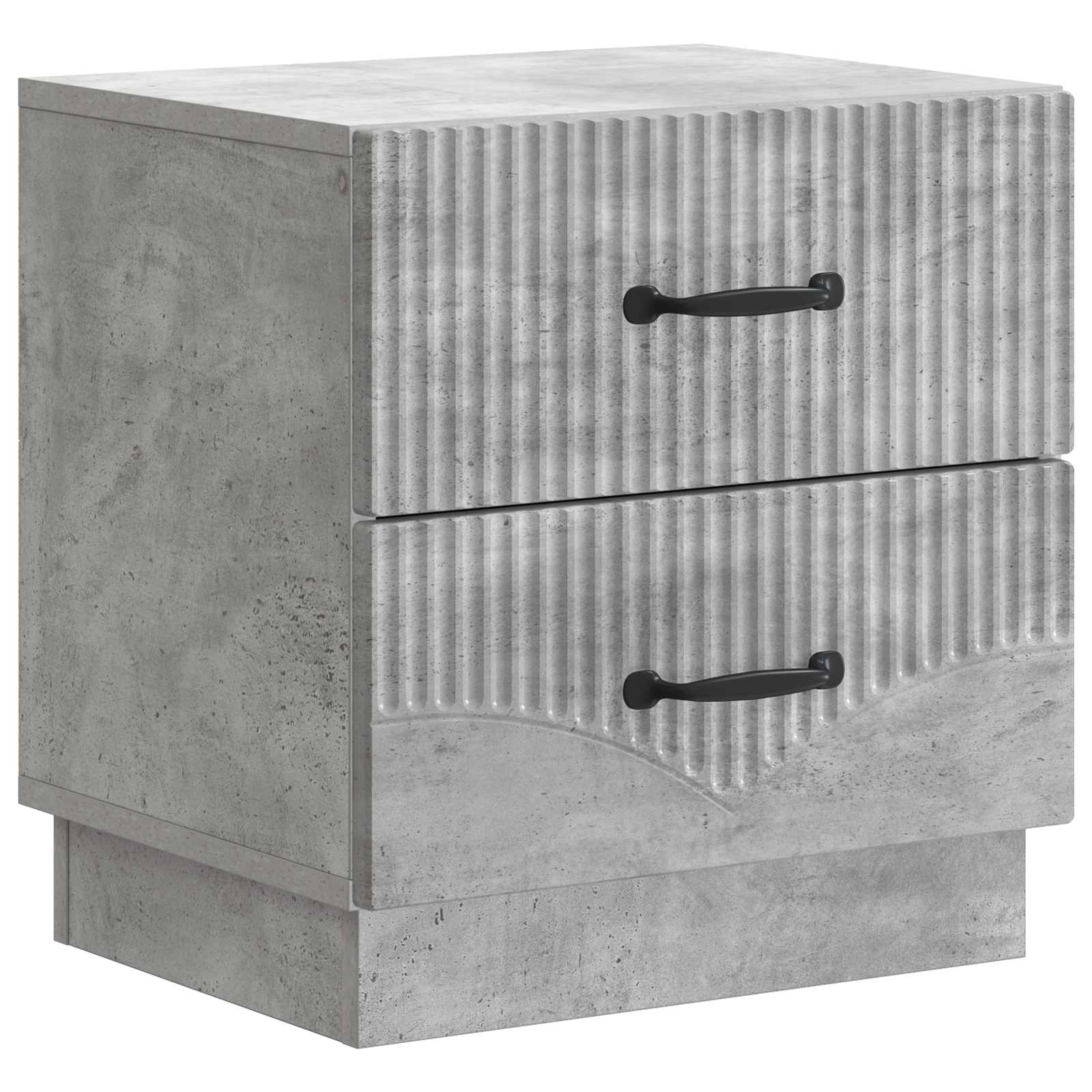 Bedside Cabinet with Drawer Concrete Grey 43 x 34.5 x 44.5 cm