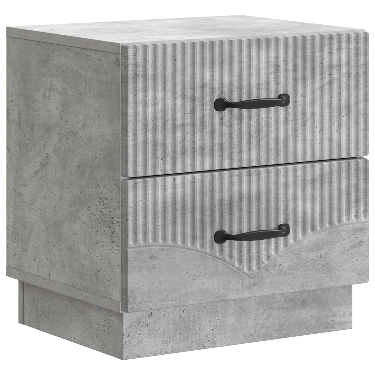 Bedside Cabinet with Drawer Concrete Grey 43 x 34.5 x 44.5 cm