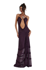 Jaded London Fatale Maxi Dress in Dusk