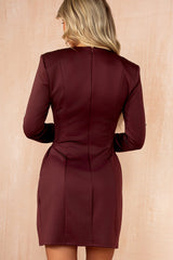Morrigan Plum Studded Mini Dress