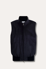 Alcantara Vest Navy