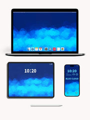 Original 4K HD Wallpaper - Blue clouds for iPhone and Android