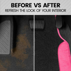 Hot Pink Universal Car Floor Mats - Wnkrs