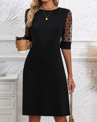 Elegante Jurk Met Tüllpanelen