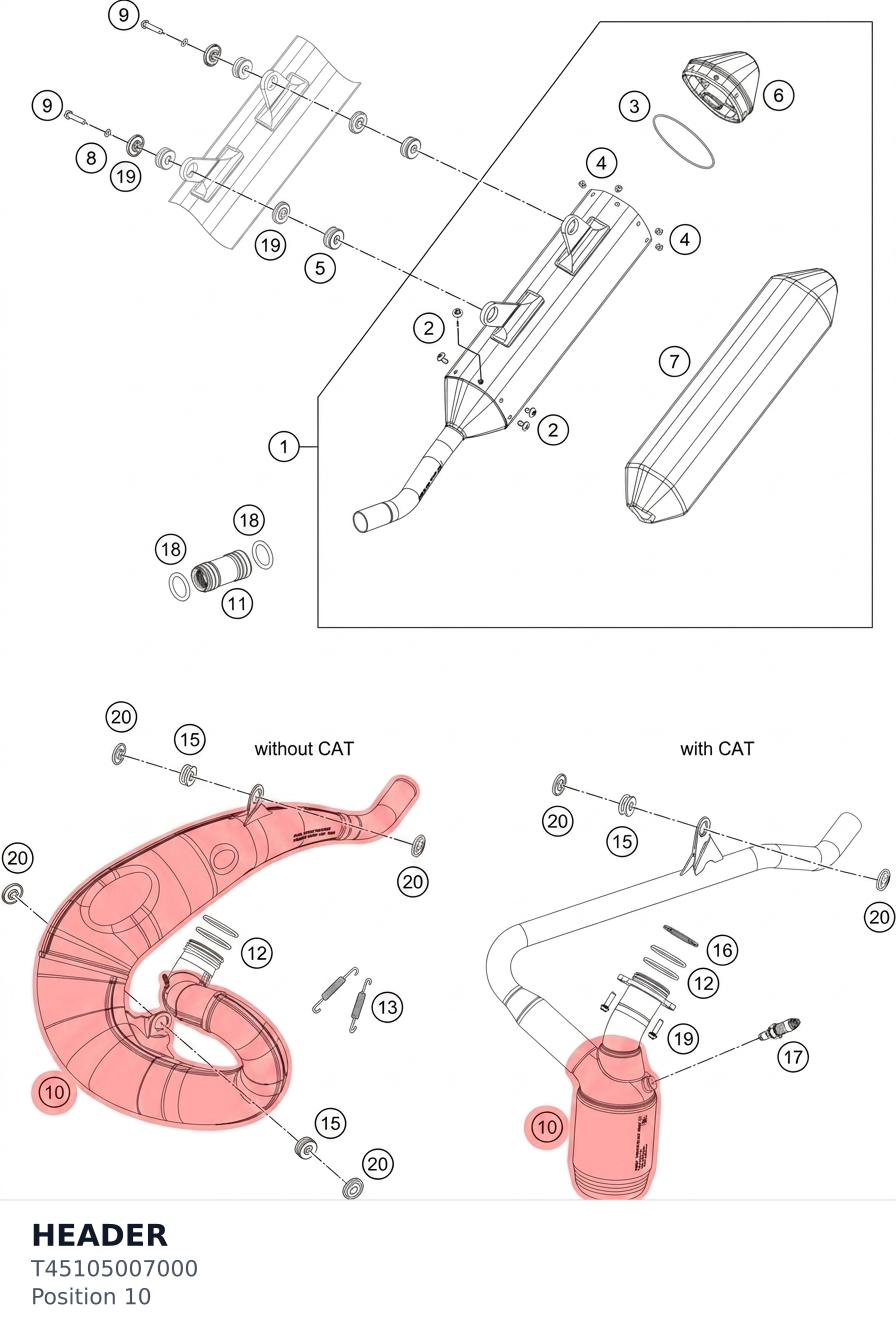 Diagram preview: HEADER (T45105007000)