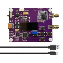 HMC833 6GHz RF Signal Generator 23.5MHz-6000MHz OLED Screen Adjustable Power Module Board