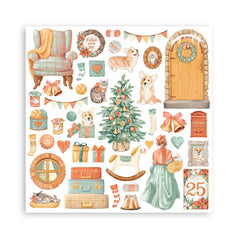 Stamperia  - All around christmas - Paper Pad    8 x 8"