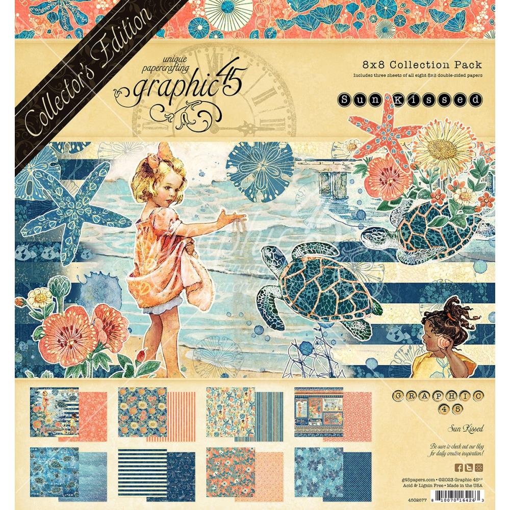 Graphic 45 - Sun Kissed - Collectors Edition - Paper Pad  8x8"