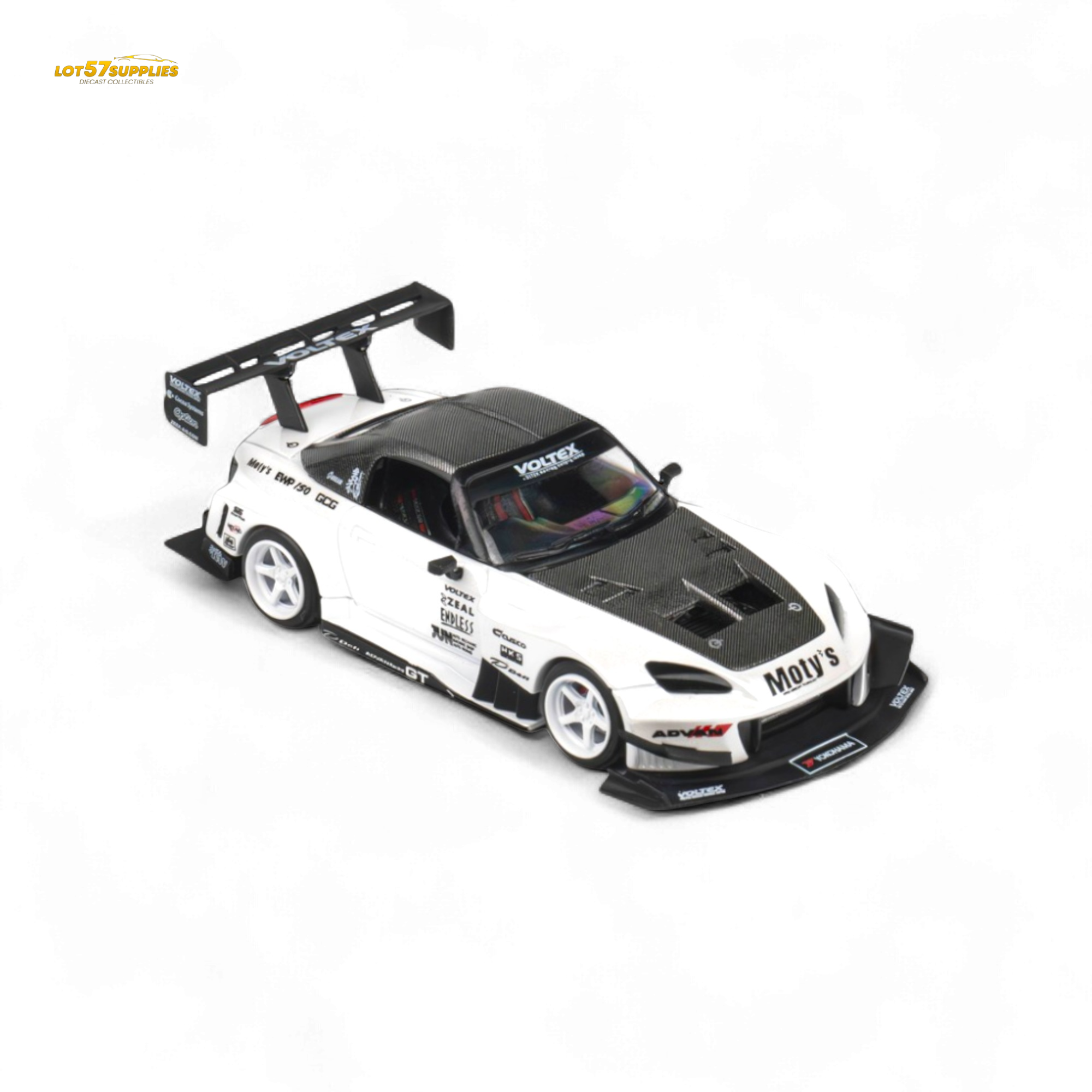 Microturbo Honda S2000 Metallic White 1:64 - Evergreen Kings