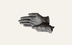 8 Mil Nitrile Industrial Gloves, Diamond Textured, Black, Medium (9102)