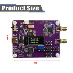 HMC833 6GHz RF Signal Generator 23.5MHz-6000MHz OLED Screen Adjustable Power Module Board