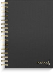 NOTESBOG DOTTED A5 SORT