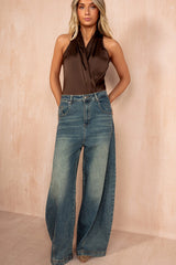 Keela Blue Vintage Denim Barrel Jeans