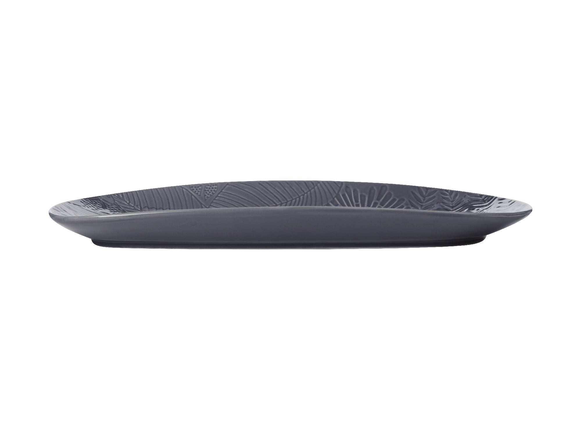 MW Panama Oblong Platter 39x23cm Grey Gift Boxed