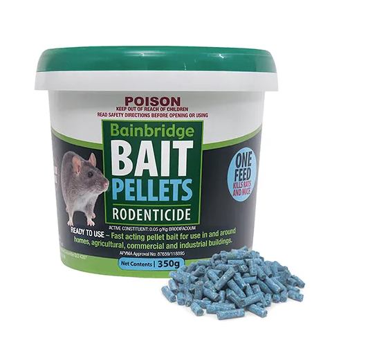 BAINBRIDGE RODENT BAIT PELLETS [Sz:350G Cl:BLUE]