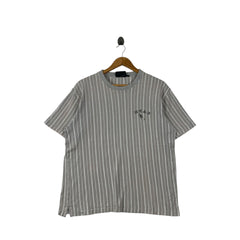 Vintage NYAC ATHLETIC CLUB New York Pwing Striped Tee Shirt Top Baggy