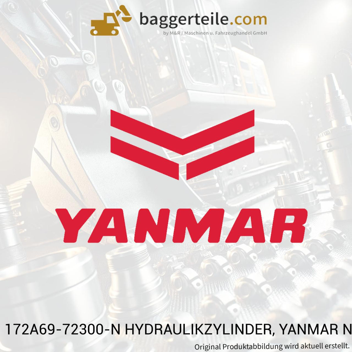 172A69-72300-N HYDRAULIKZYLINDER, YANMAR NAVY GRAU