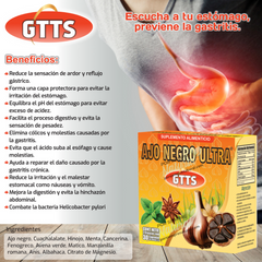 Ajo Negro Ultra Gastritis 60 Cápsulas