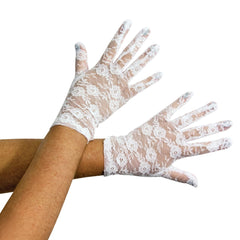master-White Lace Gloves – Adult-976029