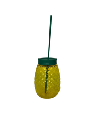 DULCERO TERMO PIÑA TRASLUCIDO 600 ML C/TAPA Y POPOTE