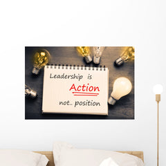 Leadership Is Action Wall Decal