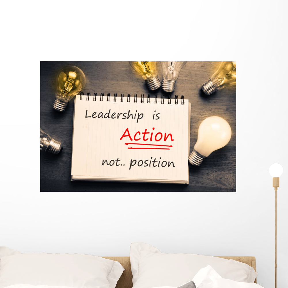 Leadership Is Action Wall Decal