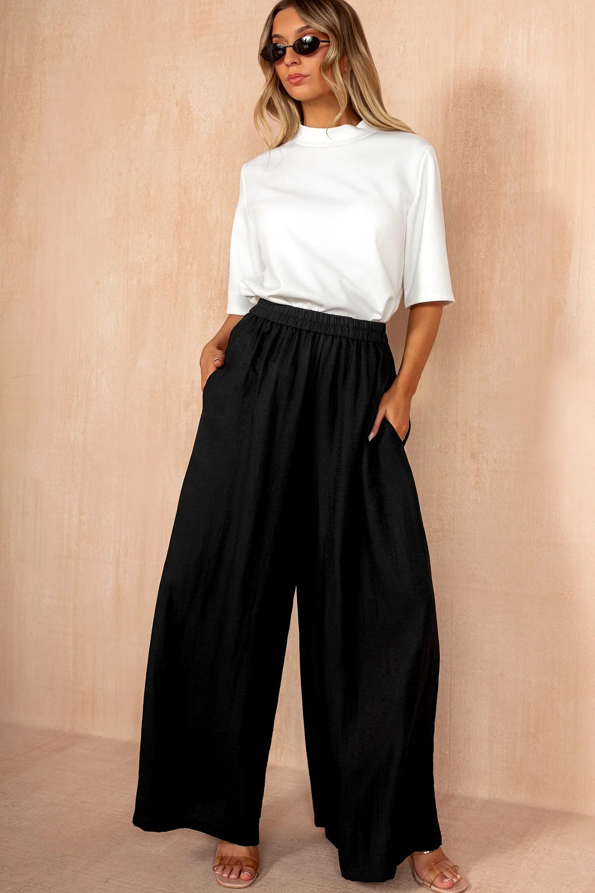 Julieta Black Palazzo Trousers