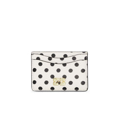 Ganni Bou Card Holder Print Dots - Egret