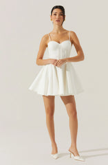 ASTR the Label :: Fenna Textured Corset Mini Dress | White