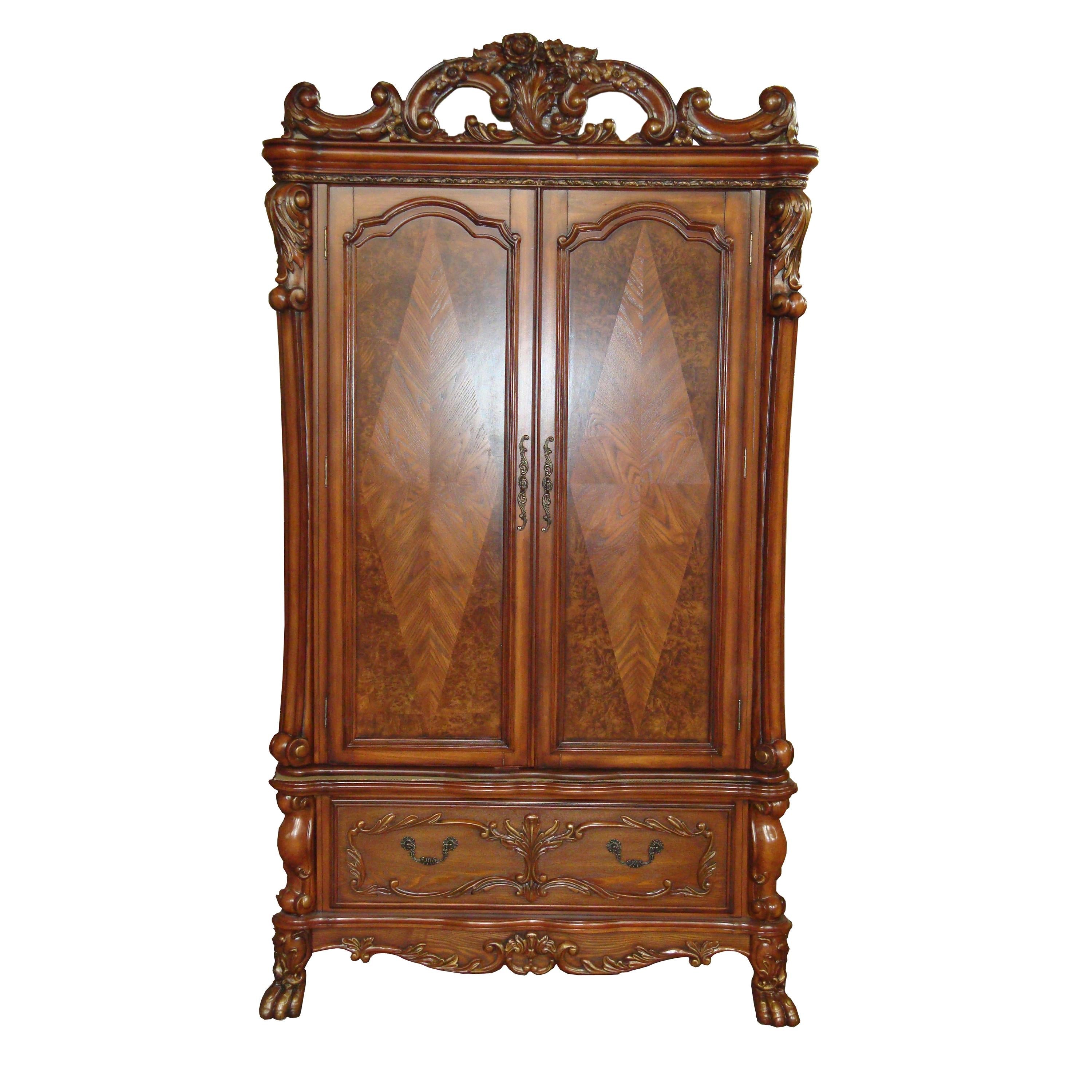 Dresden Cherry Oak TV Armoire - Sweet Furniture (Columbus, Ohio)