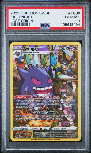 PSA 10 Gengar TG06 Lost Origin Trainer Gallery Art