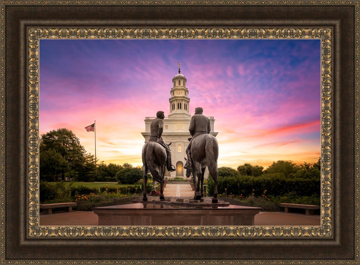 Nauvoo Joseph and Hyrum Sunrise