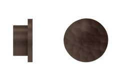 25mm Arc Mocha Hammered Disc Finial - single