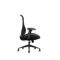 Aria Black Ergonomic Mid Back Chair