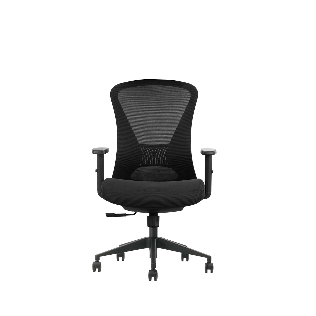 Aria Black Ergonomic Mid Back Chair