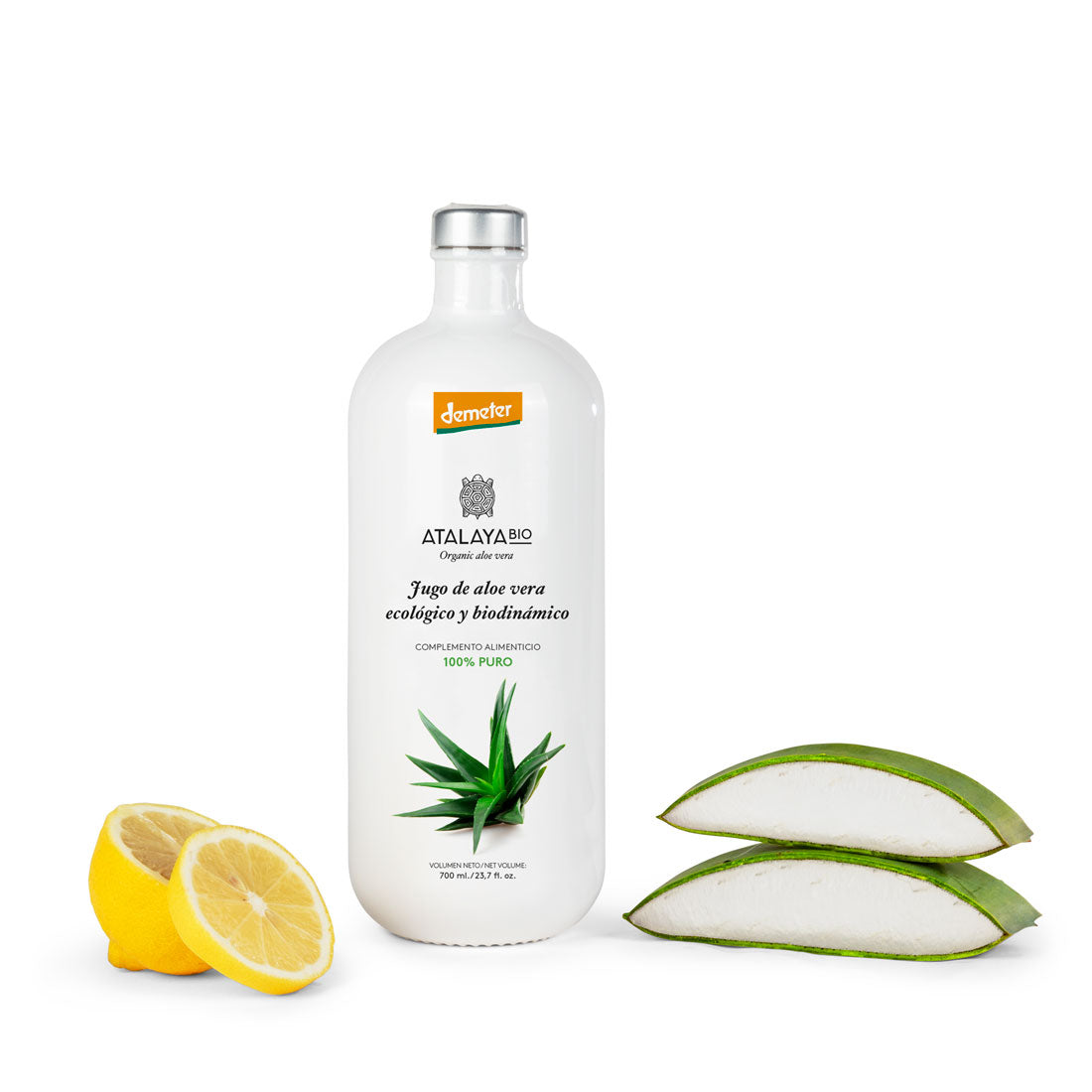 Biodynamic Pure Aloe Vera Juice 100% Natural Aloin-Free