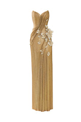 HACCHIC COUTURE Aurelia crystal floral gown featuring intricate crystal embellishments and delicate floral details.