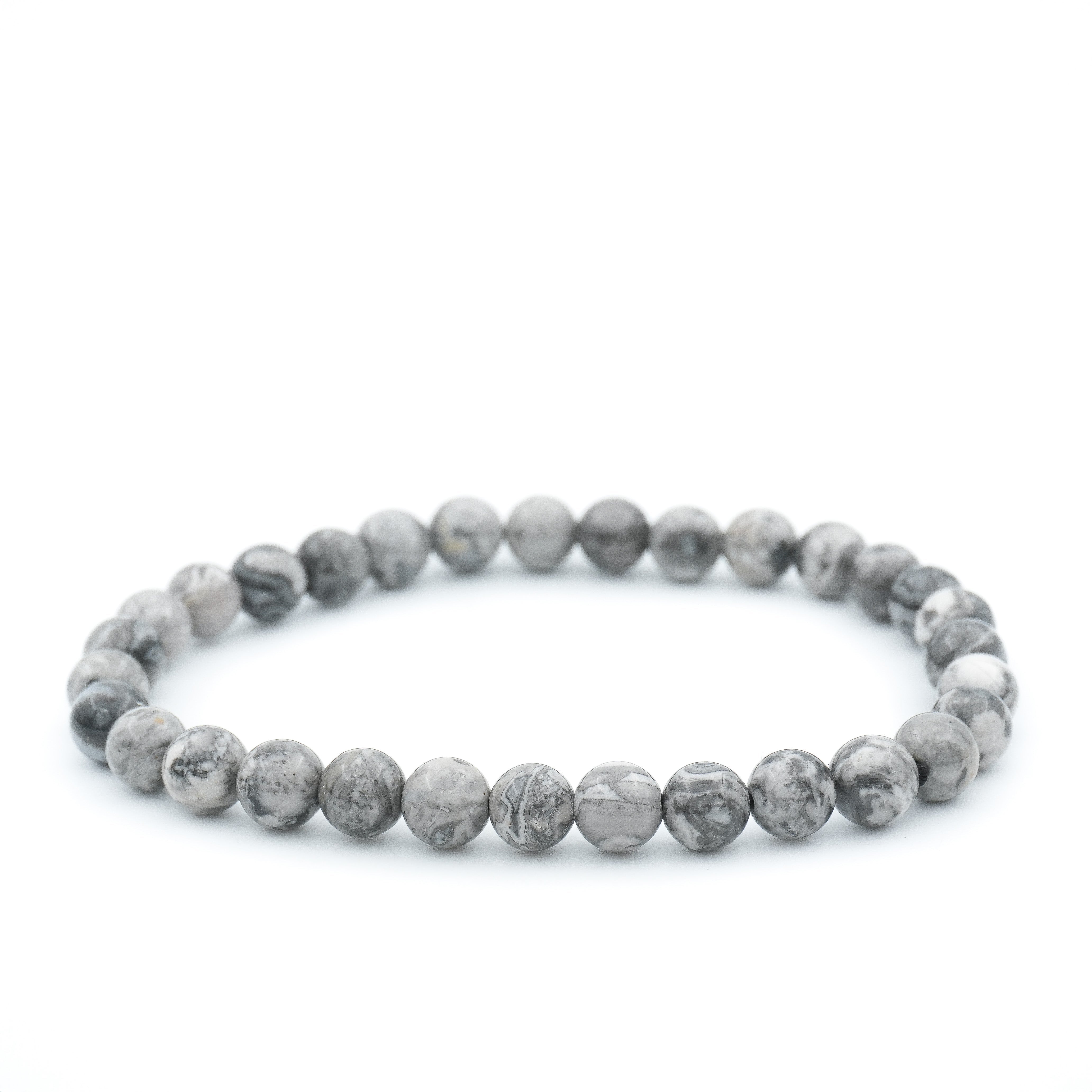 Bracelet Agate Crazy Lace Grise