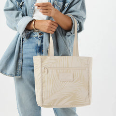 Aloha Collection "Areca" Go-To Tote - Latte/Sandstone-Tote Bag-Leilanis Attic