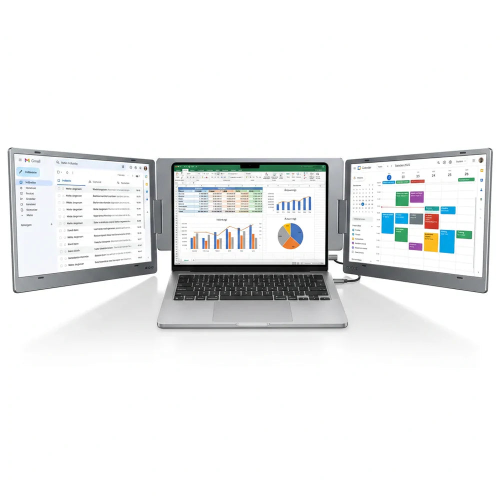 Laptop Screen Extender - Alu Pro Duo 15,6" - NÝTT