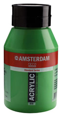 Amsterdam Standard Series Acrylfarbe Flasche 1000 ml Permanentgrün Hell 618 - Kidis Art
